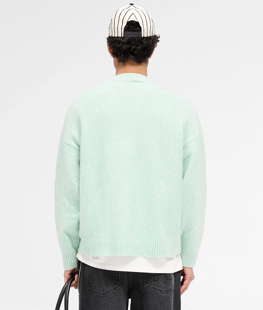 Represent Mens Oversized Fit Marled Knit Jumper