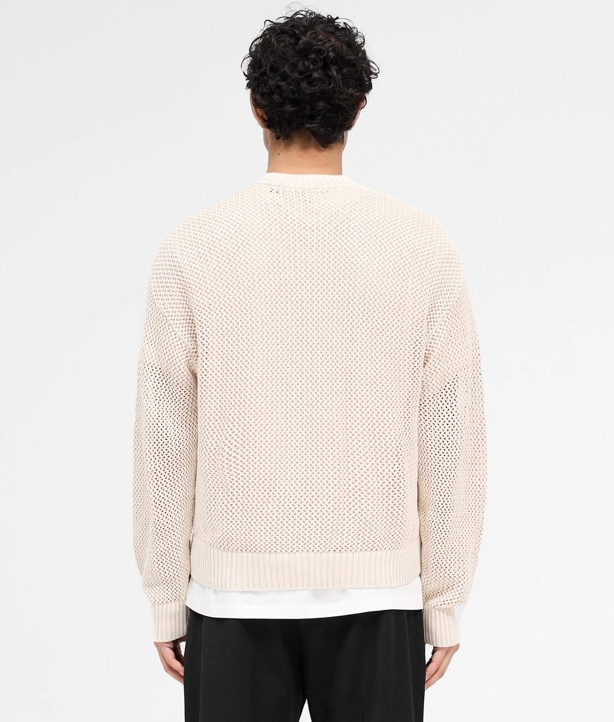 Represent Mens Oversized Fit Open Gauge Knit Jumper