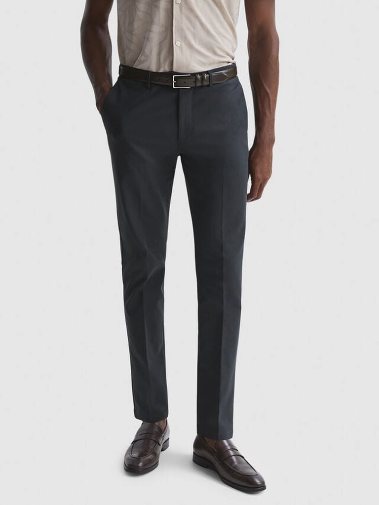 REISS Men's Eastbury Slim Fit Chinos - Size 28R Grey