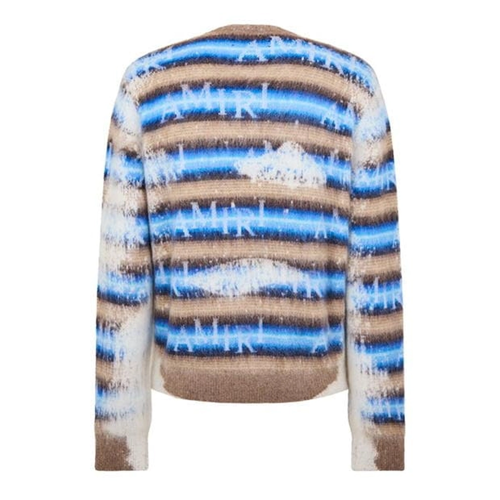 AMIRI Wool-Blend Logo Sweater - Blue