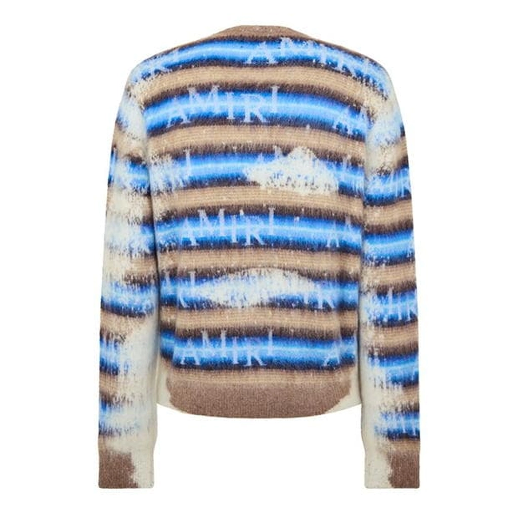 AMIRI Wool-Blend Logo Sweater - Blue