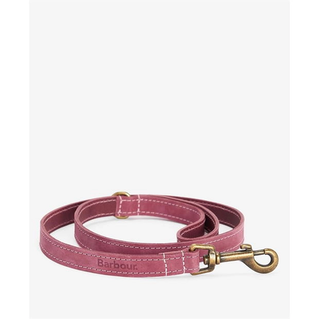 Barbour Leather Dog Lead - Pink