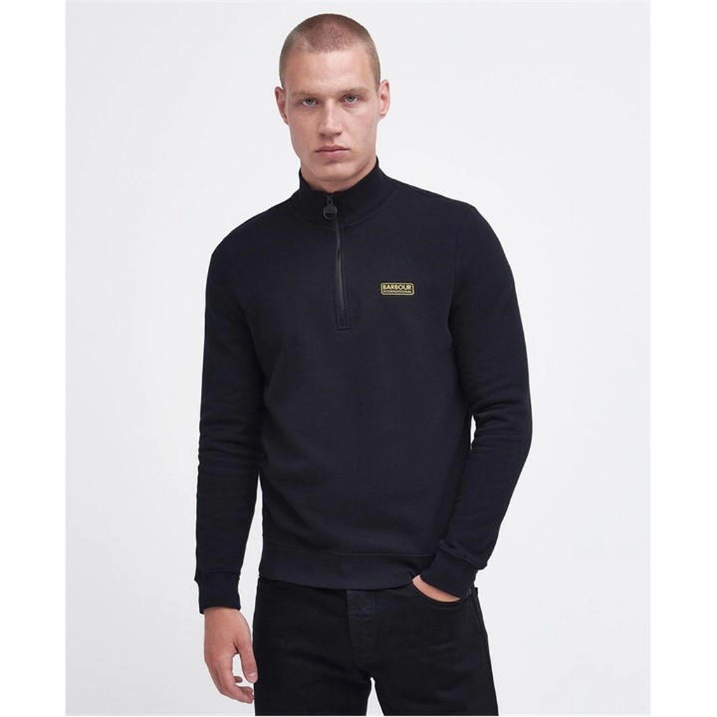 Barbour Essential Half-Zip Sweatshirt - Black