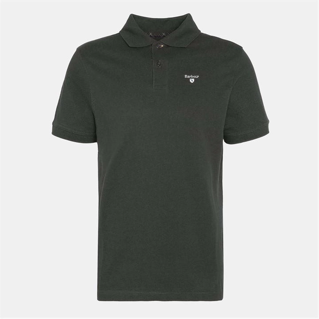Barbour Men's Tartan Pique Polo Shirt - Green