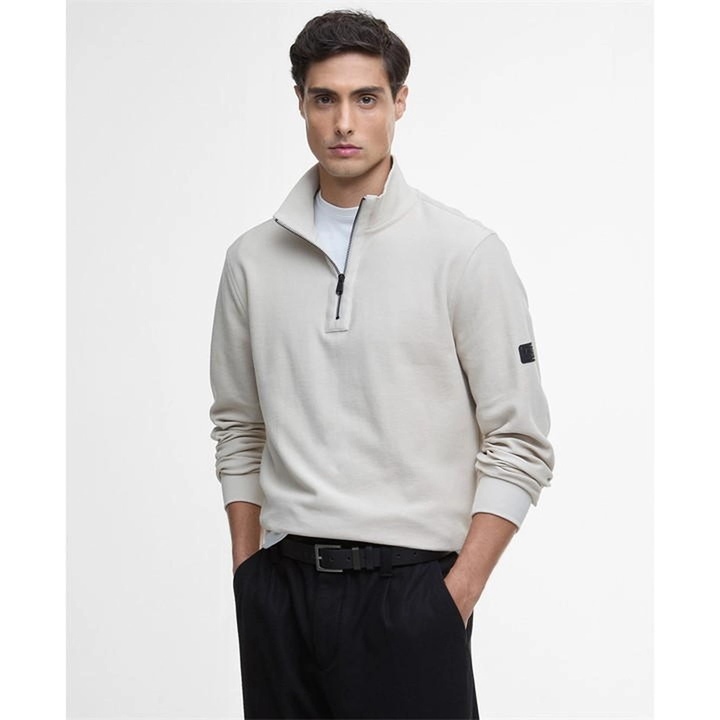 Barbour Samuel Half Zip Jacket - Cream