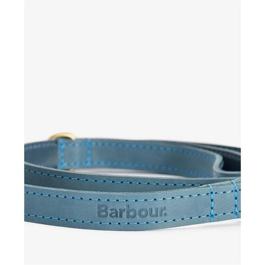 Barbour Leather Dog Lead - Blue