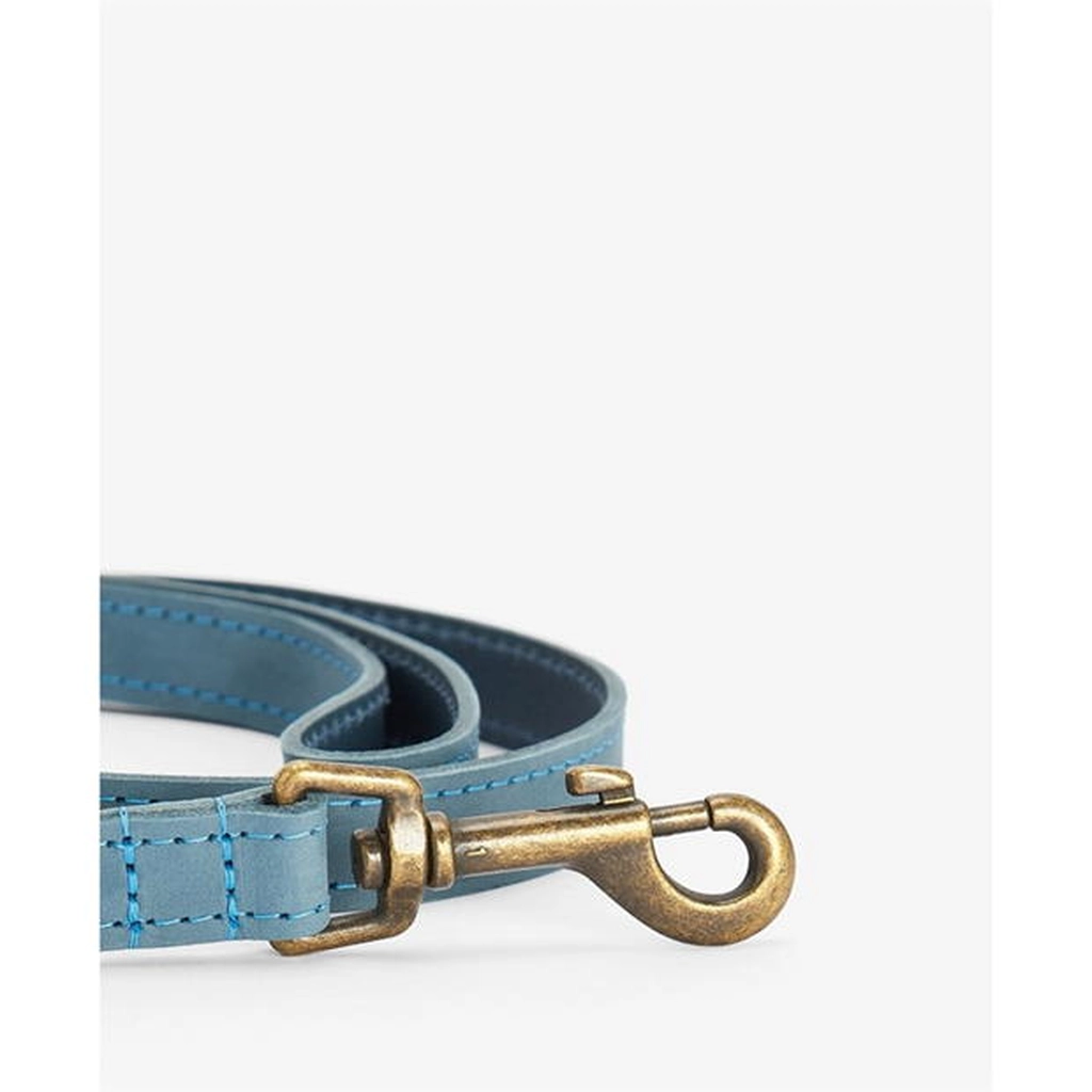 Barbour Leather Dog Lead - Blue