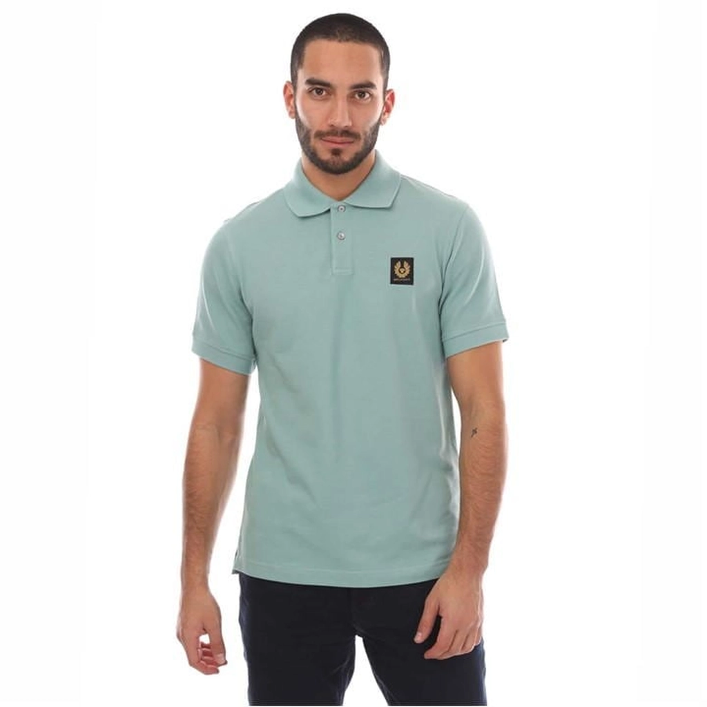 Belstaff Patch Polo Shirt - Blue
