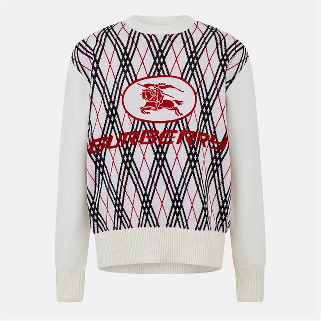 Burberry Burb Check Knit Sn54 - White