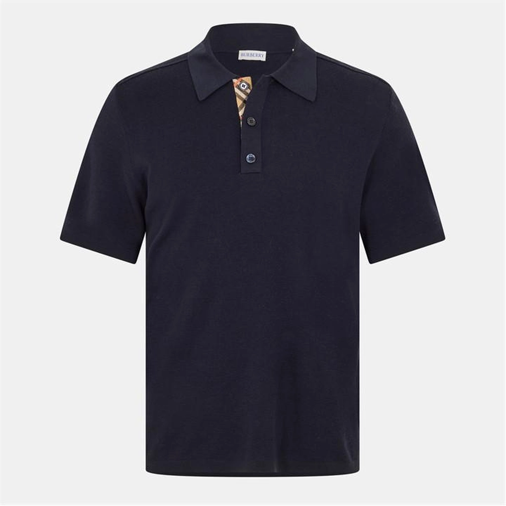 Burberry Burb Knit SS Polo Sn54 - Blue