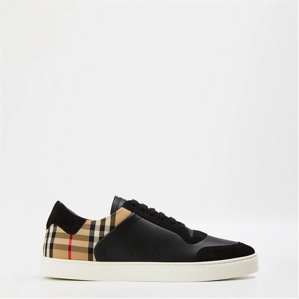 Burberry Check Sneakers - Black