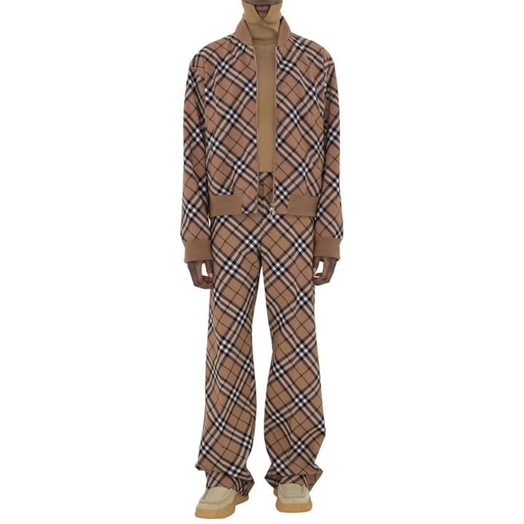 Burberry Check Wool Blend Harrington Jacket - Multi