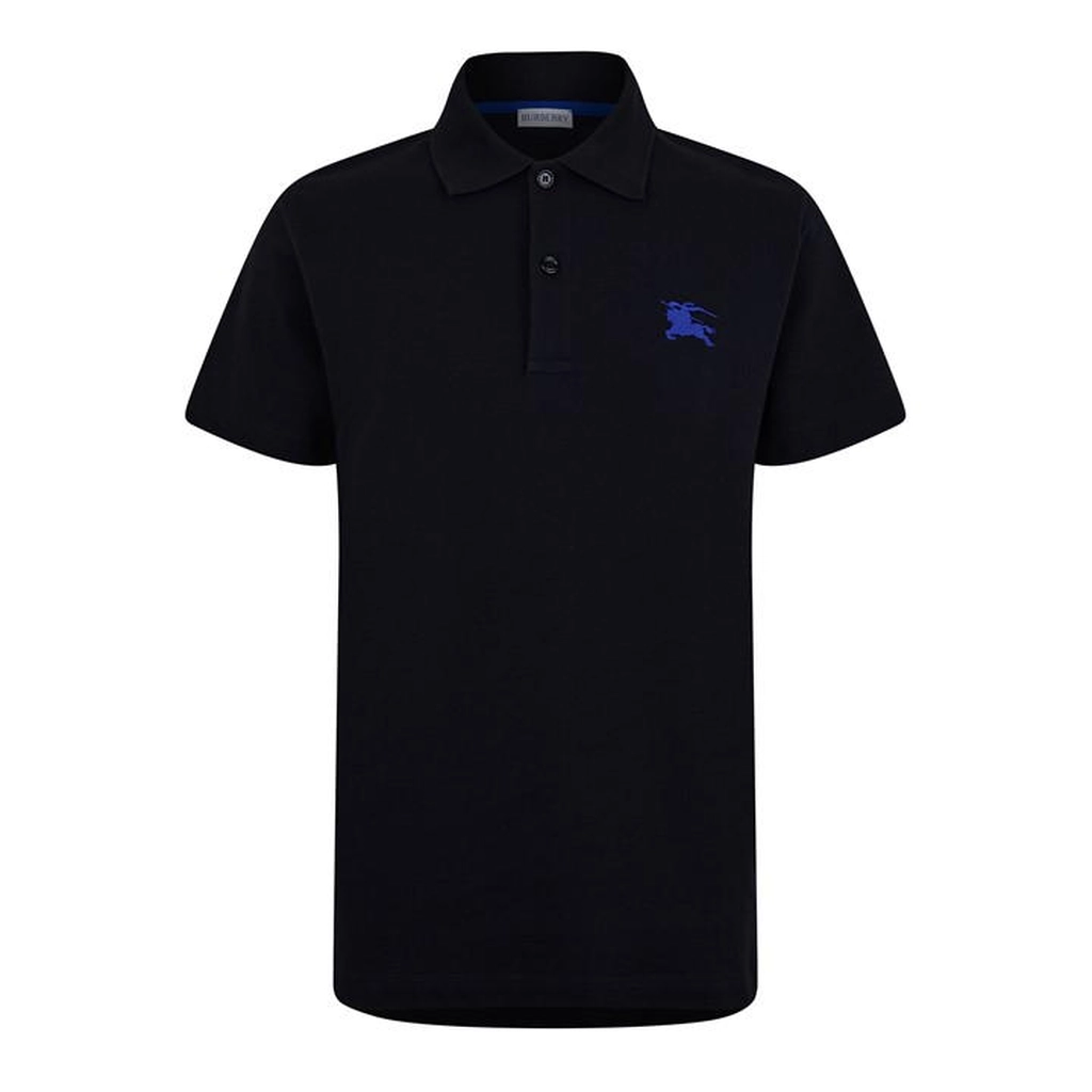Burberry Cotton Polo Shirt - Black