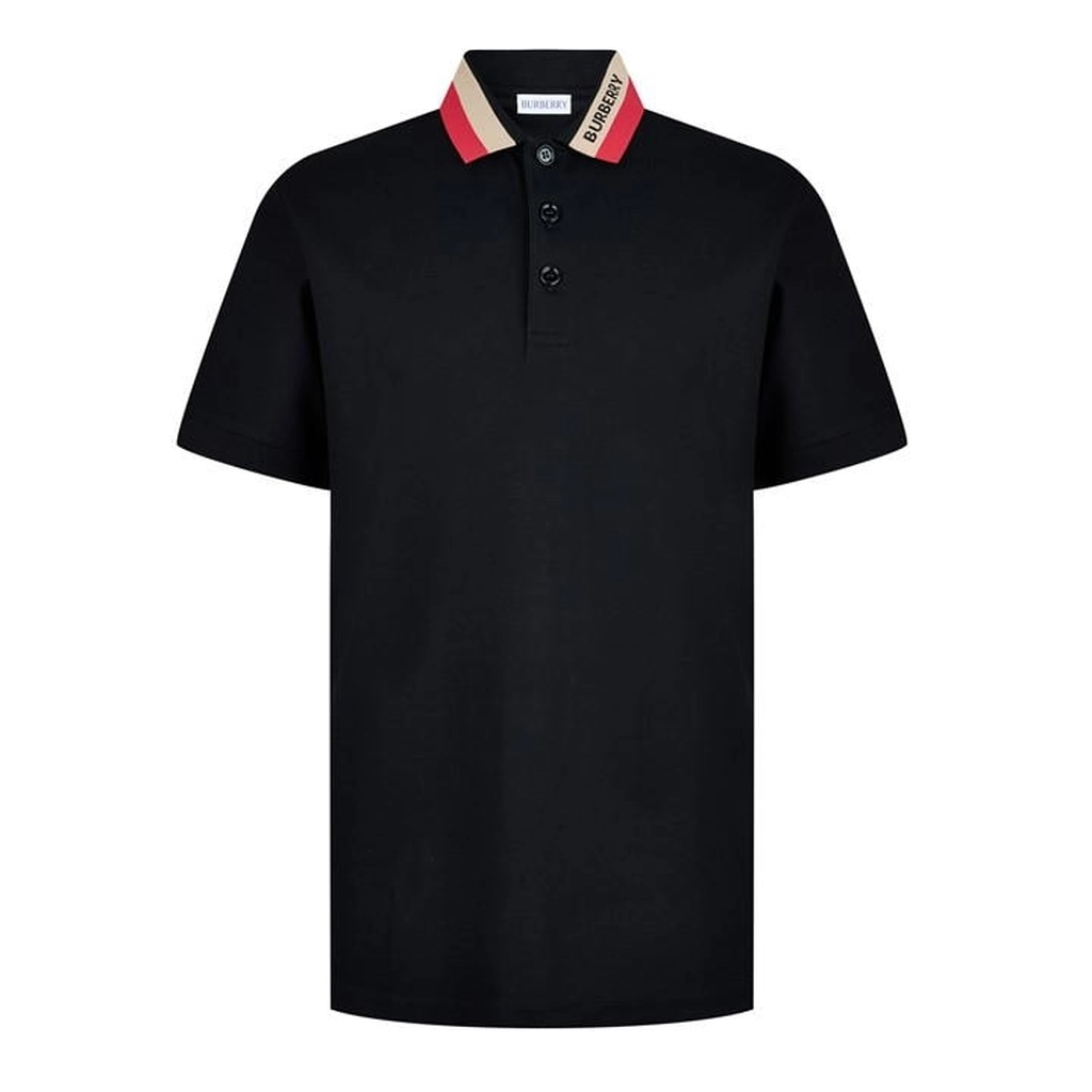 Burberry Logo Polo Shirt - Black