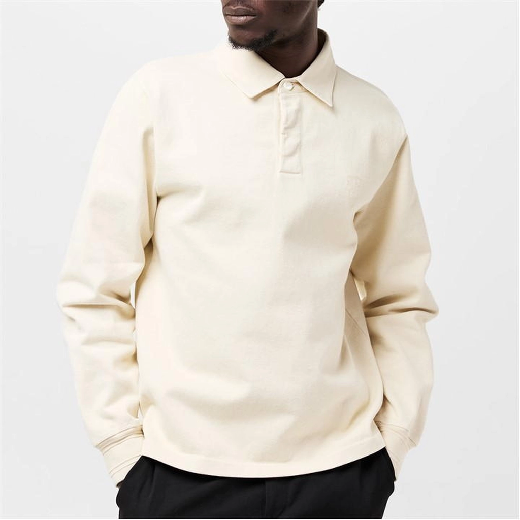 Burberry Long Sleeve Polo Shirt - White