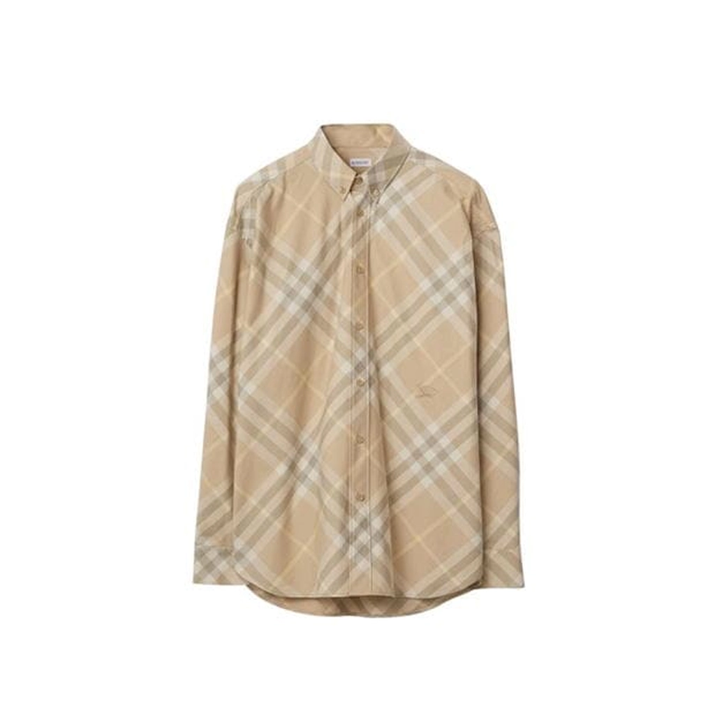 Burberry Flax Check Shirt - Beige