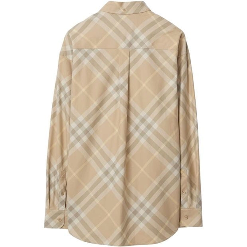 Burberry Flax Check Shirt - Beige