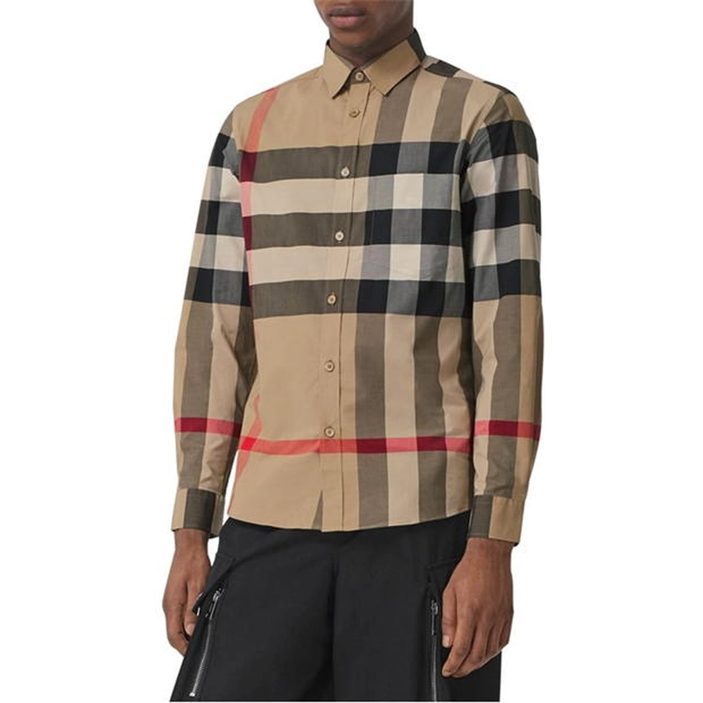 Burberry Somerton Long Sleeved Shirt - Beige