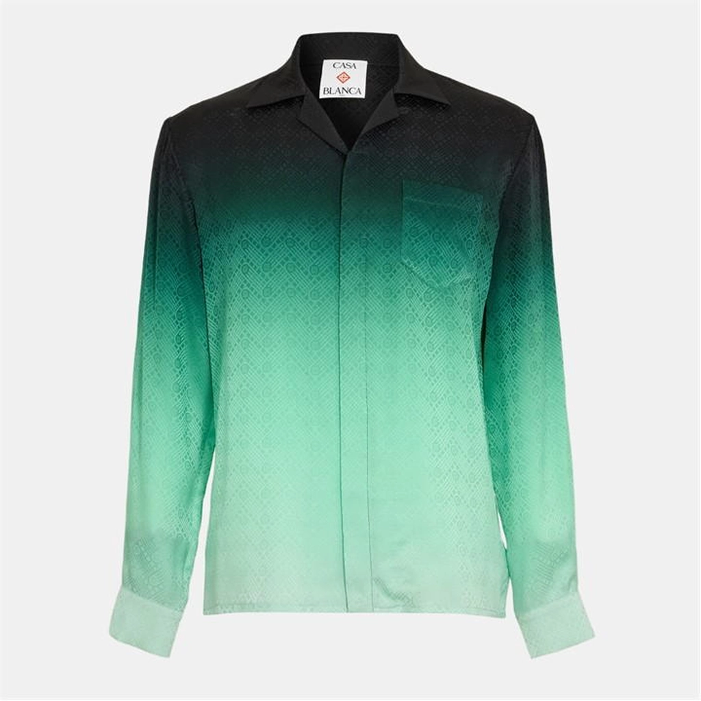 Casablanca Casa Mono L/S Silk - Black
