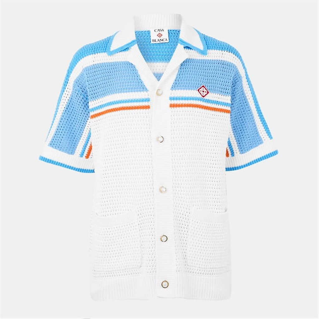 Casablanca Crochet Shirt - White