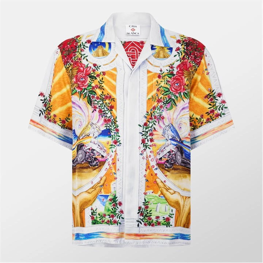 Casablanca De Rose Silk Shirt - Multi