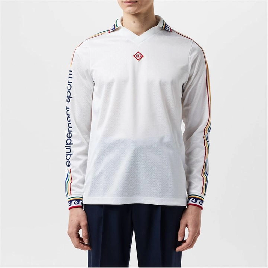 Casablanca Long Sleeve Mono T-Shirt - White