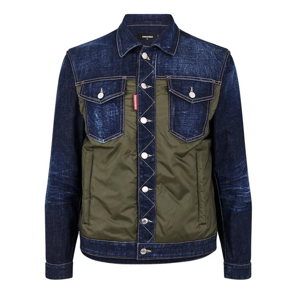Dsquared2 Denim Puffer Jean Jacket - Blue