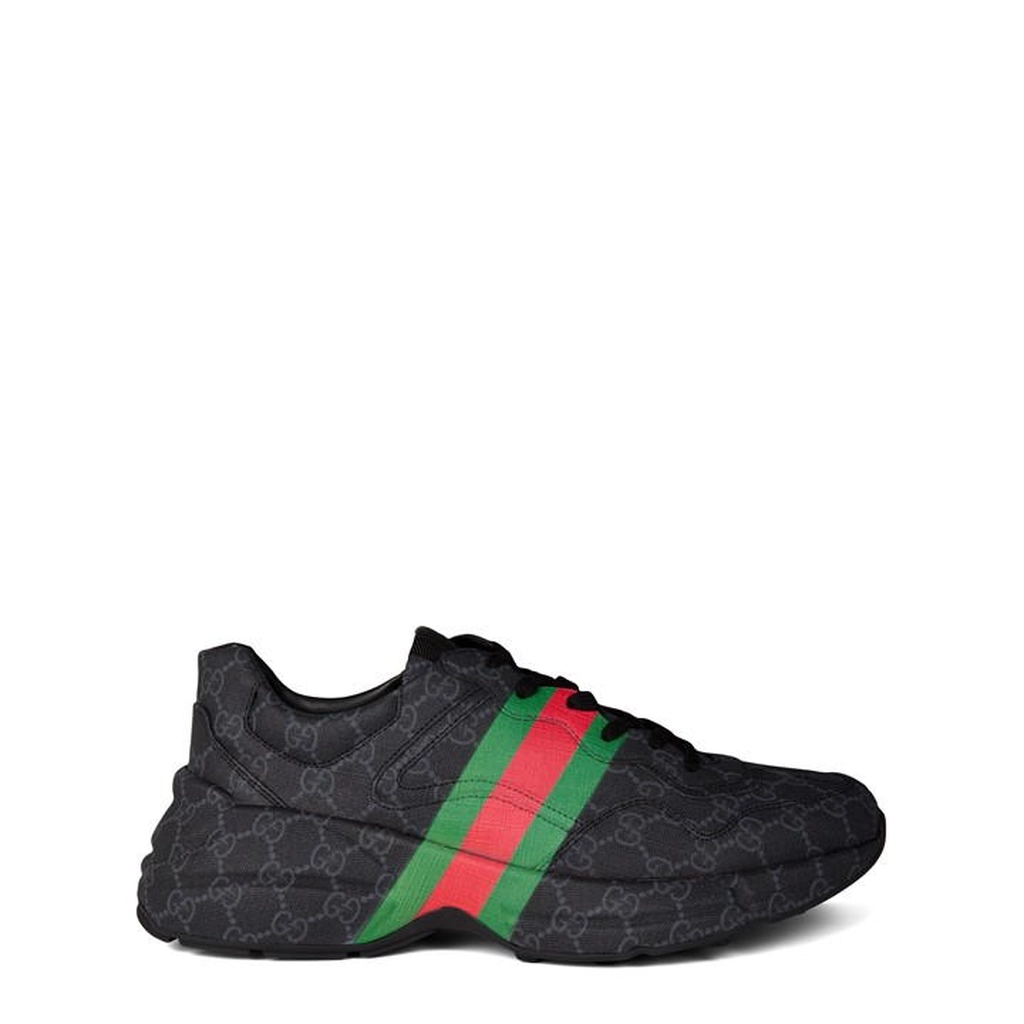 Gucci Rhyton Web Sneakers - Black