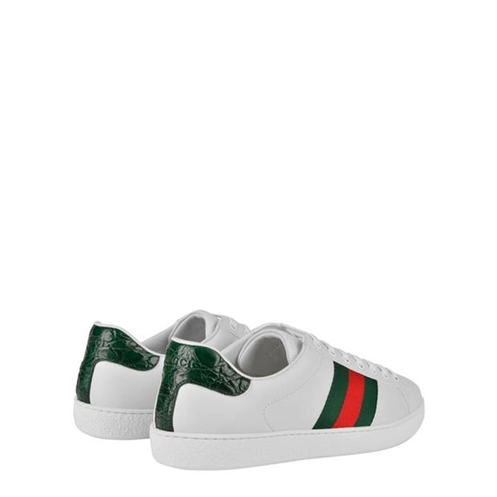 Gucci Ace Trainers With Web - White