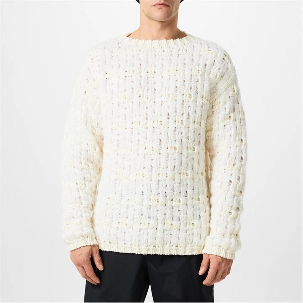 Moncler Crew Knit Jumper - White