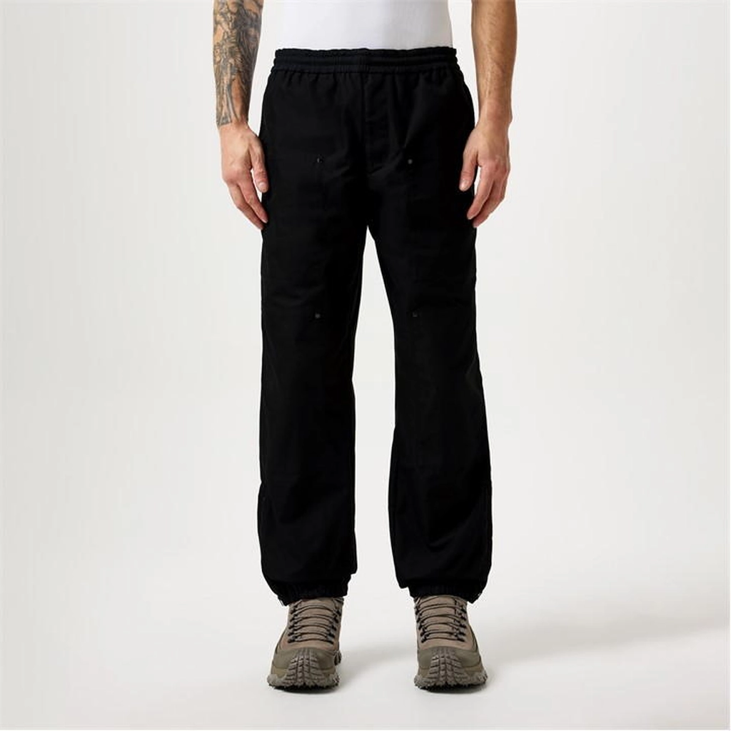 Moncler Embroidered Logo Trousers - Black
