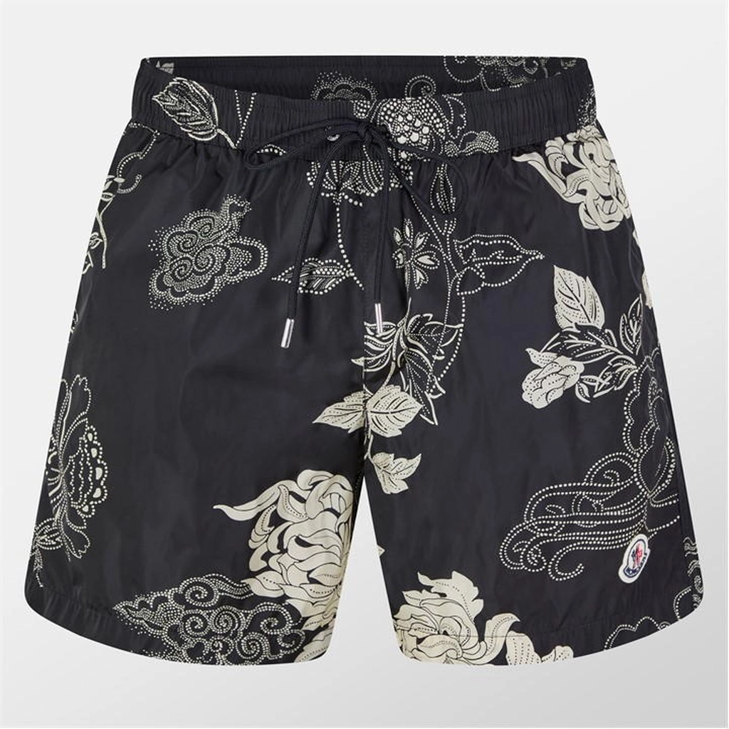 Moncler Floral Short - Black