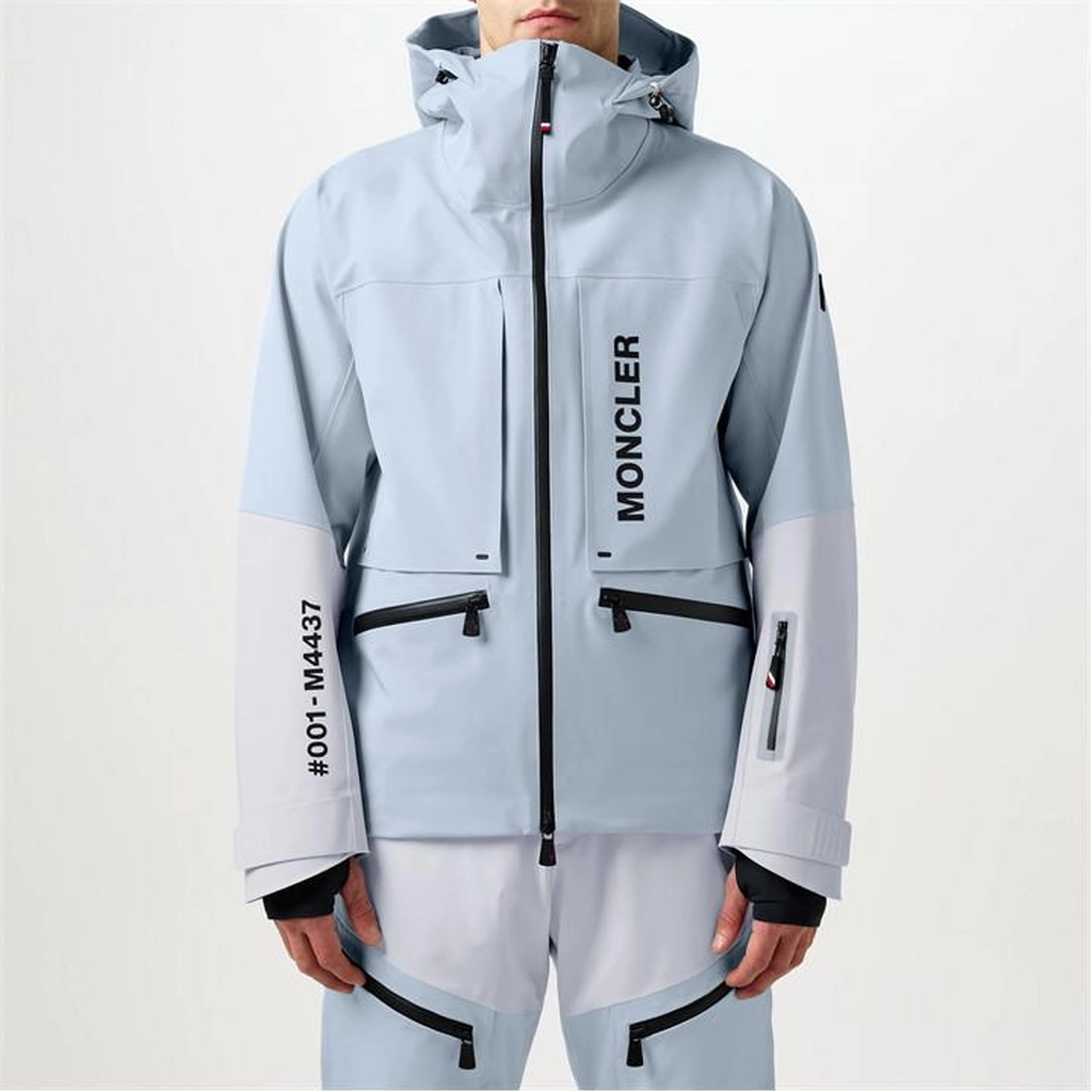 Moncler Fussen Hooded Ski Jacket - Blue
