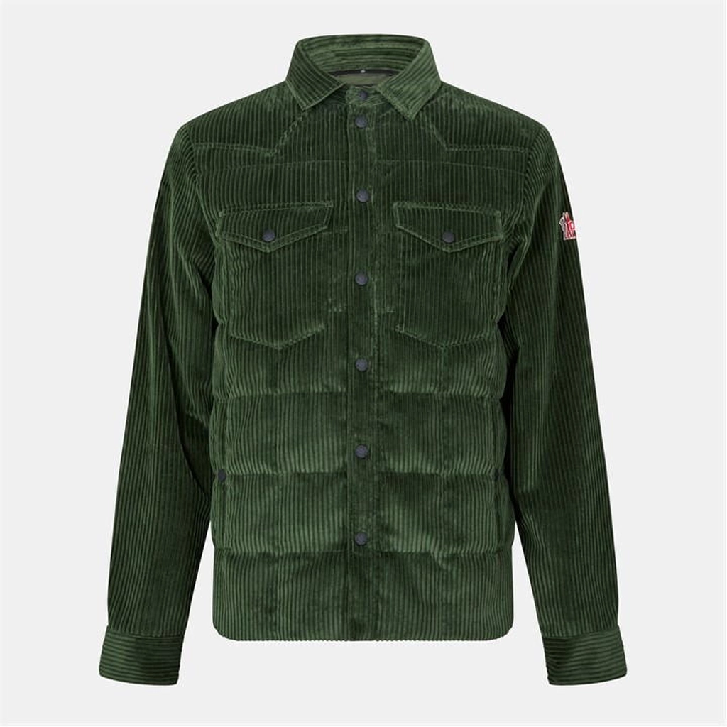 Moncler Gelt Down Shirt Jacket - Green