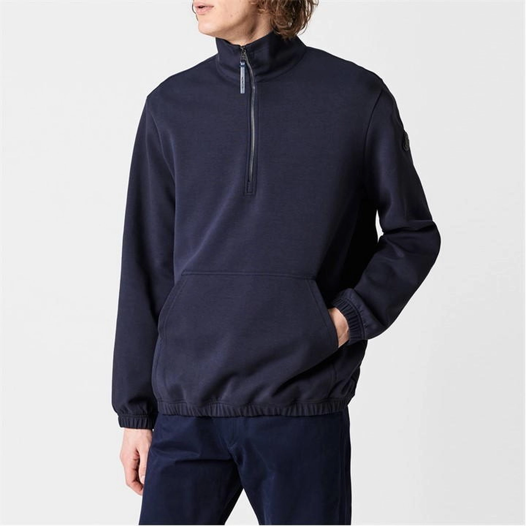 Moncler Half Zip Jumper - Blue