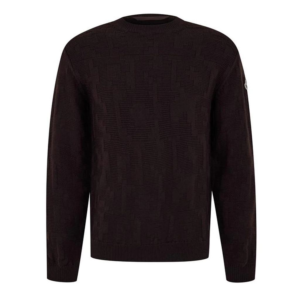 Moncler Logo Knit Jumper - Blue