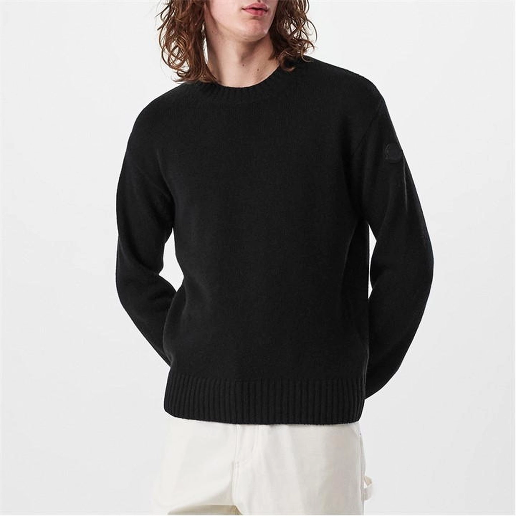 Moncler Logo Knit Sweater - Black