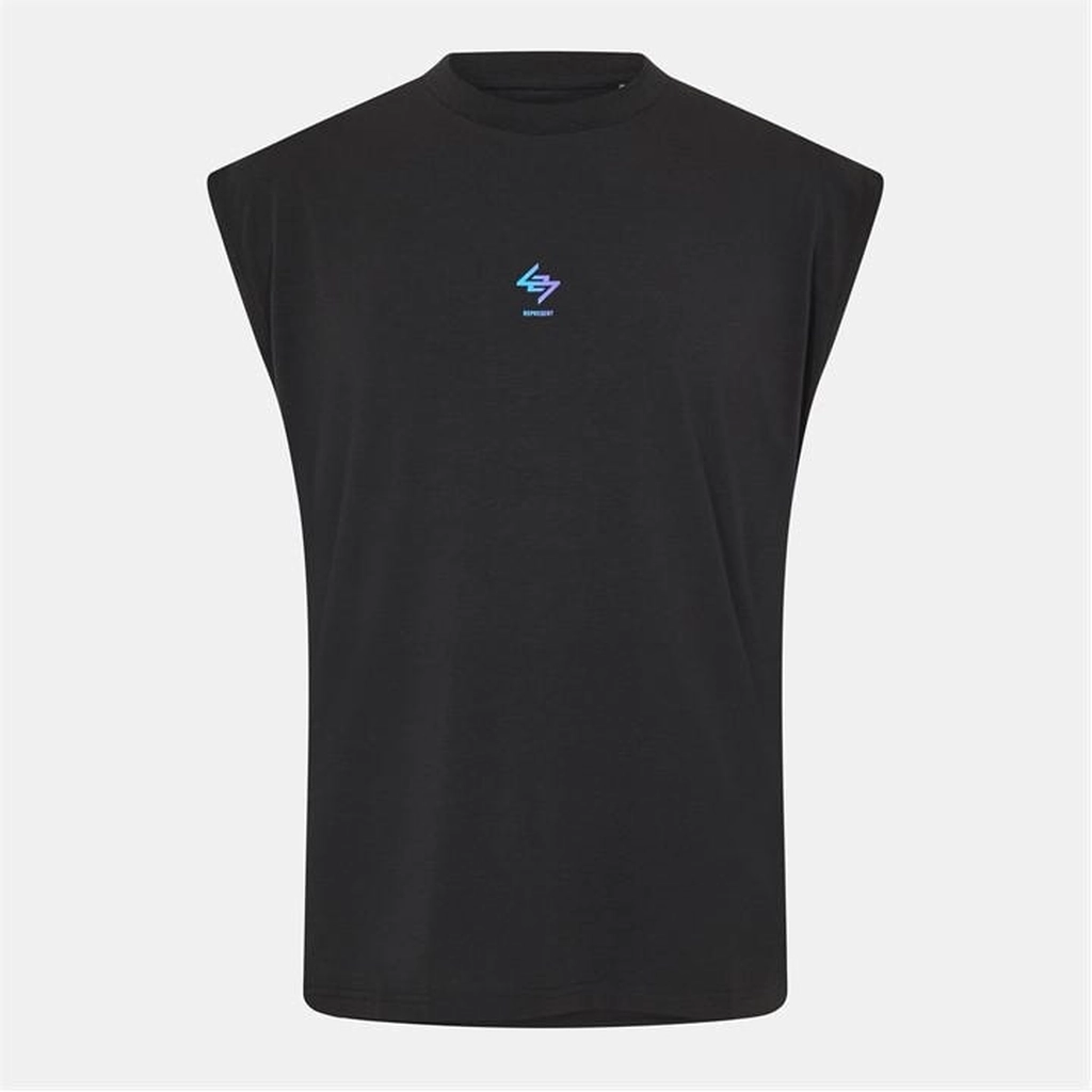 Represent 247 Oversized Tank Top - Black
