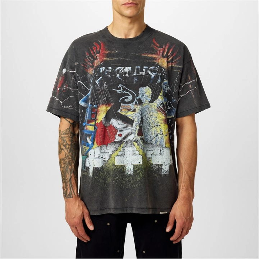 Represent X Metallica Puppets T-Shirt - Grey