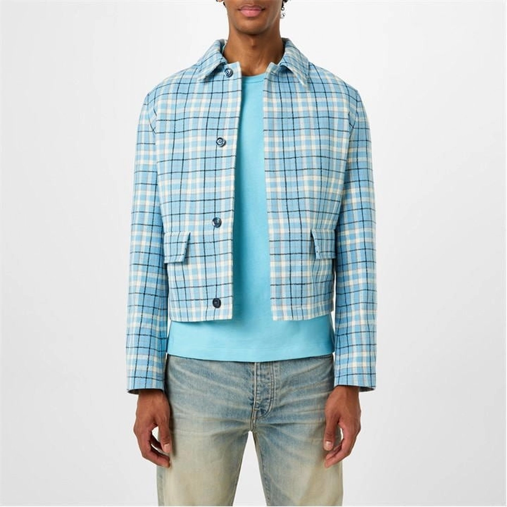AMIRI Checked Jacket - Blue