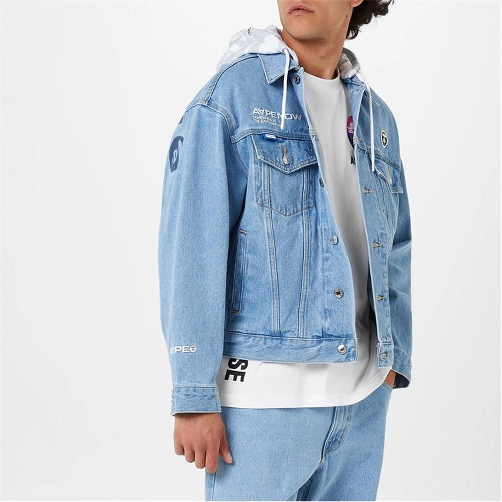Aape Now Denim Jacket - Blue