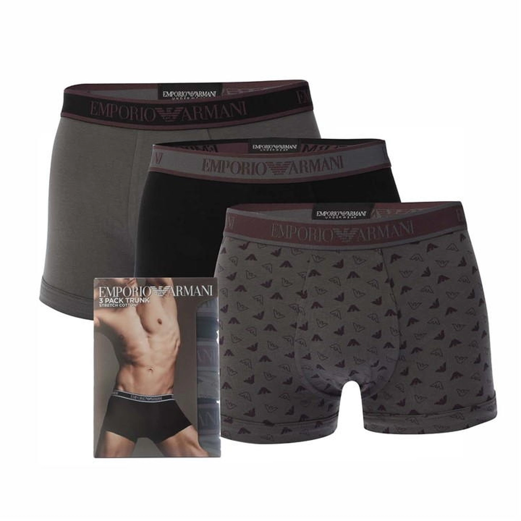 Armani 3 Pack of Core Logo Trunks - null