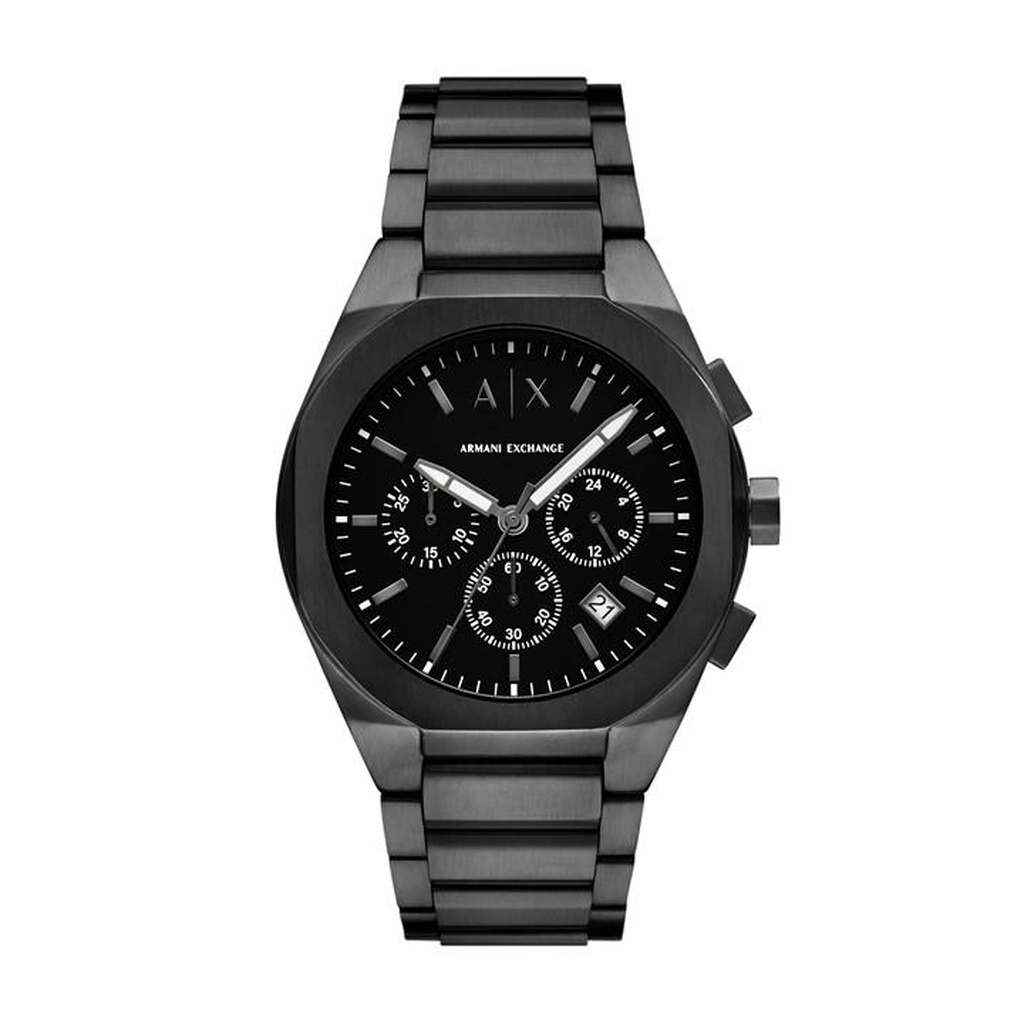 Armani Chronograph Stainless Steel Watch - Black