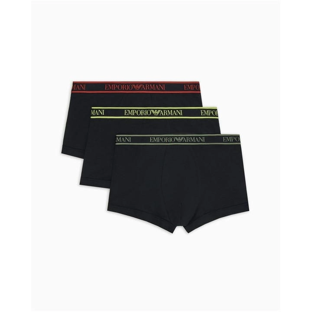 Armani Core 3 Pack Boxer Shorts - Black