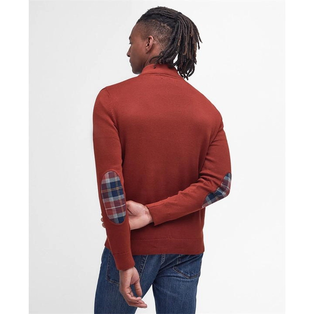 Barbour Avoch Half-Zip Jumper - Red