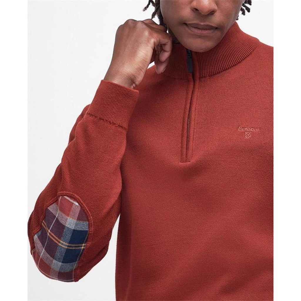 Barbour Avoch Half-Zip Jumper - Red