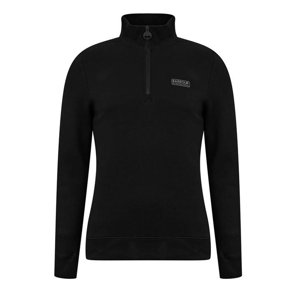 Barbour Essential Half-Zip Sweatshirt - Black