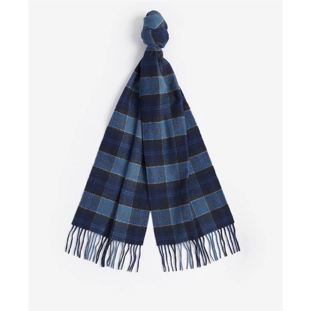 Barbour Tartan Lambswool Scarf - Blue