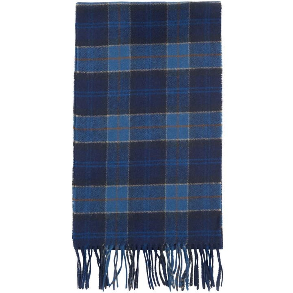 Barbour Tartan Lambswool Scarf - Blue