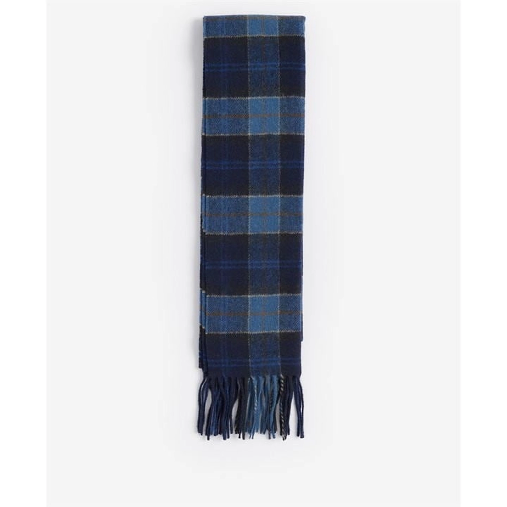 Barbour Tartan Lambswool Scarf - Blue